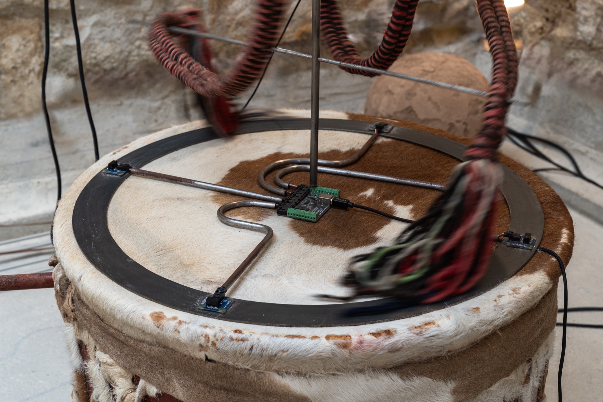 At-Tāriq — Doundoun, studio view, 2025 — Courtesy Galerie Chantal Crousel
